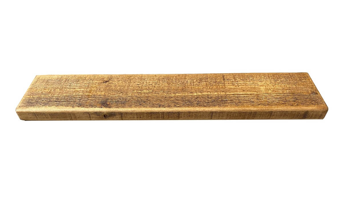 Rustic Weathered Shelf 35mm - 22cm Depth - Image 2