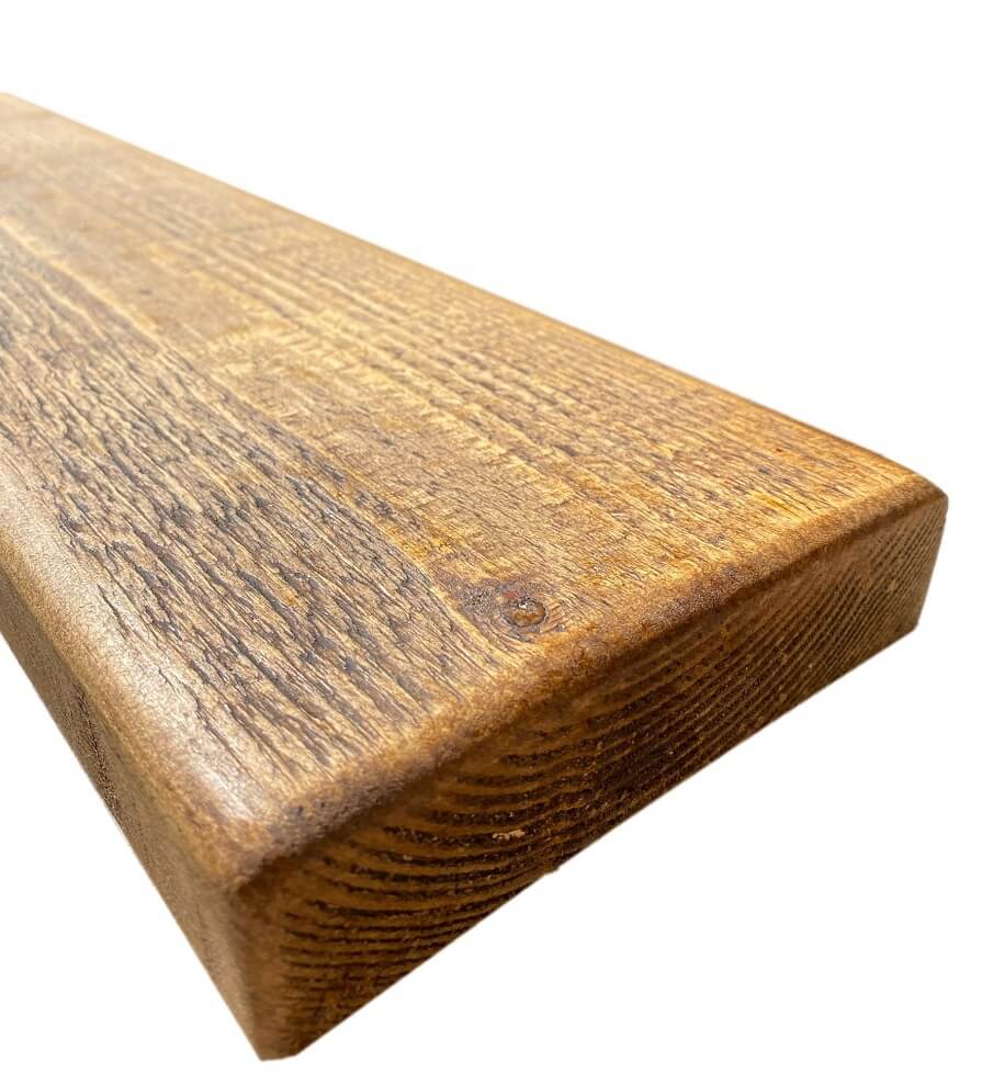 Rustic Weathered Shelf 35mm - 22cm Depth - Image 4