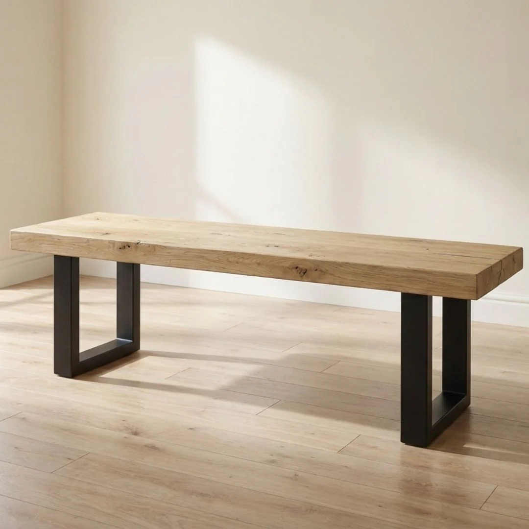 Scafell - Reclaimed Elm Table - Square Legs - Image 7