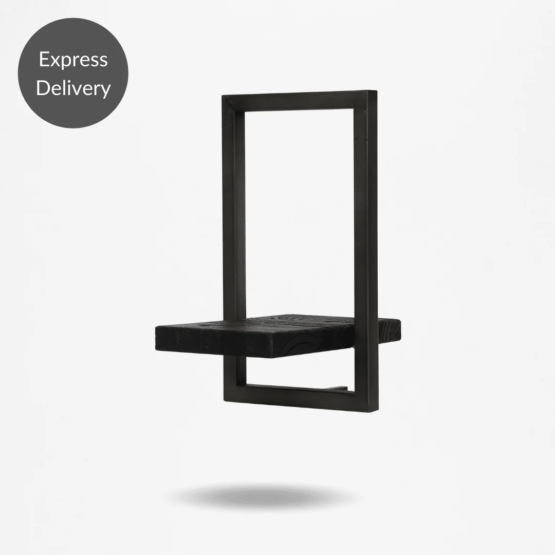 SHELFMATE Burned Black Teak - Style E
