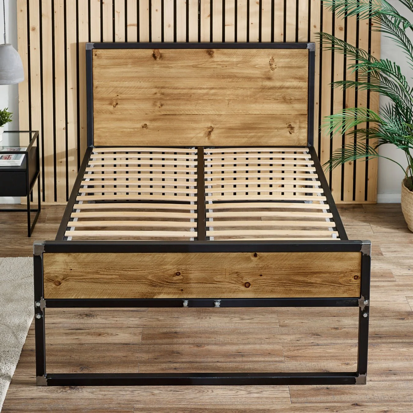 The Urban Industrial Steel Bed - Image 4