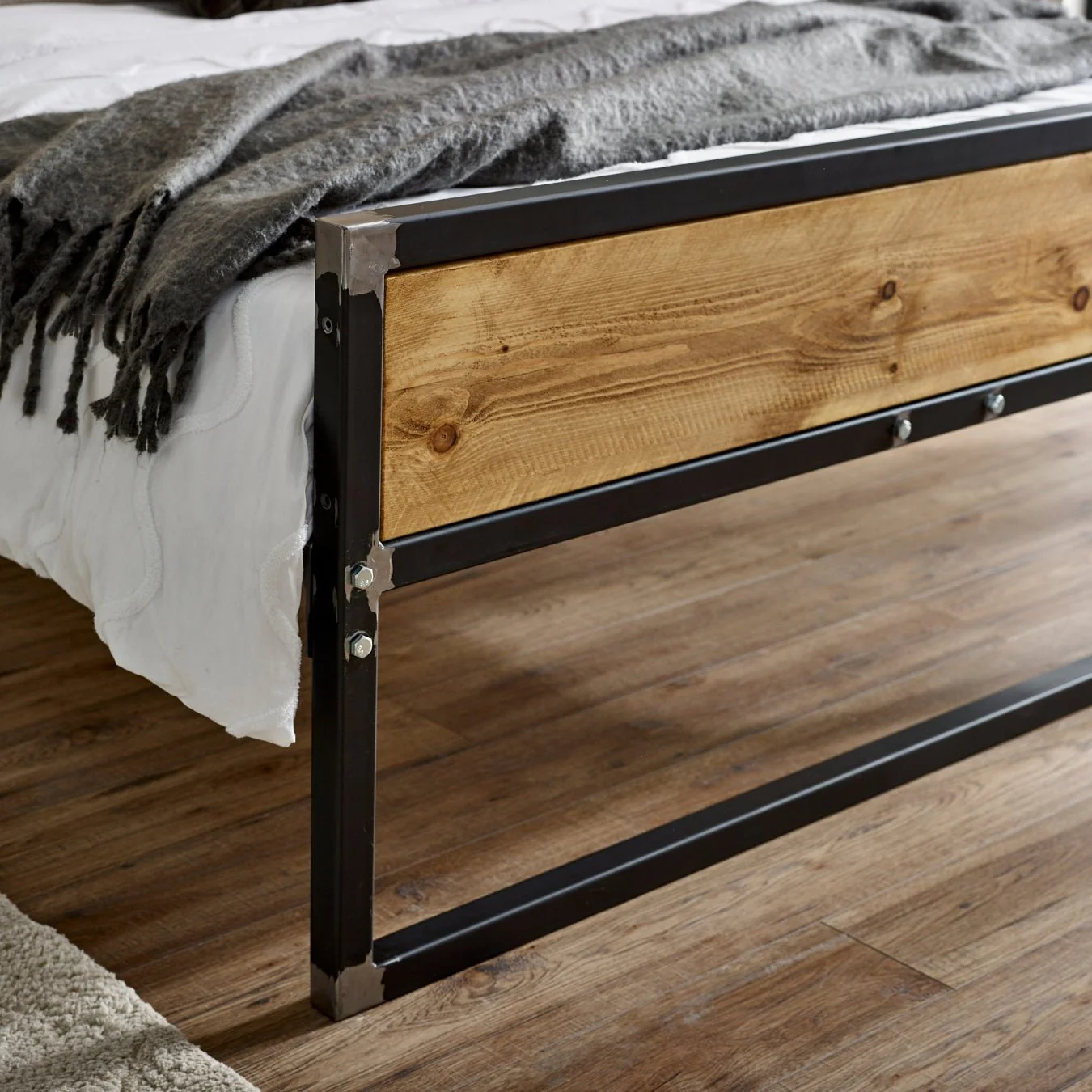 The Urban Industrial Steel Bed - Image 5