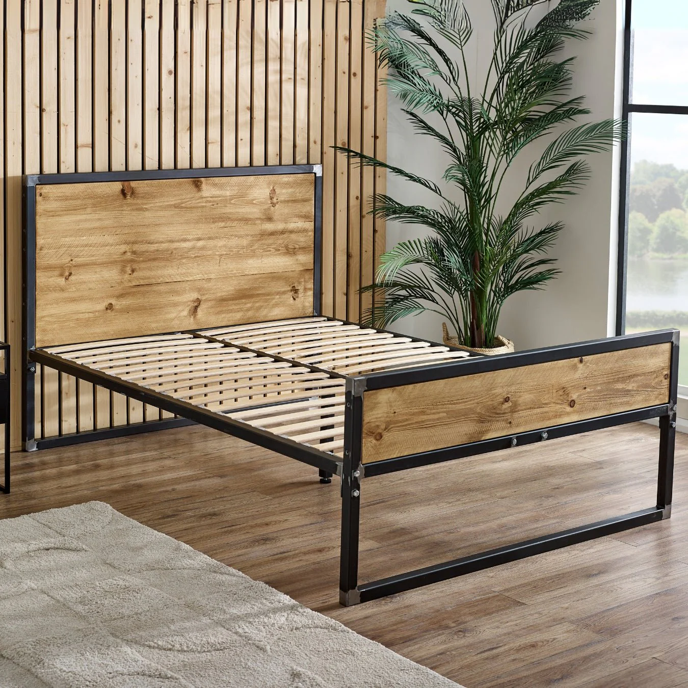 The Urban Industrial Steel Bed - Image 6