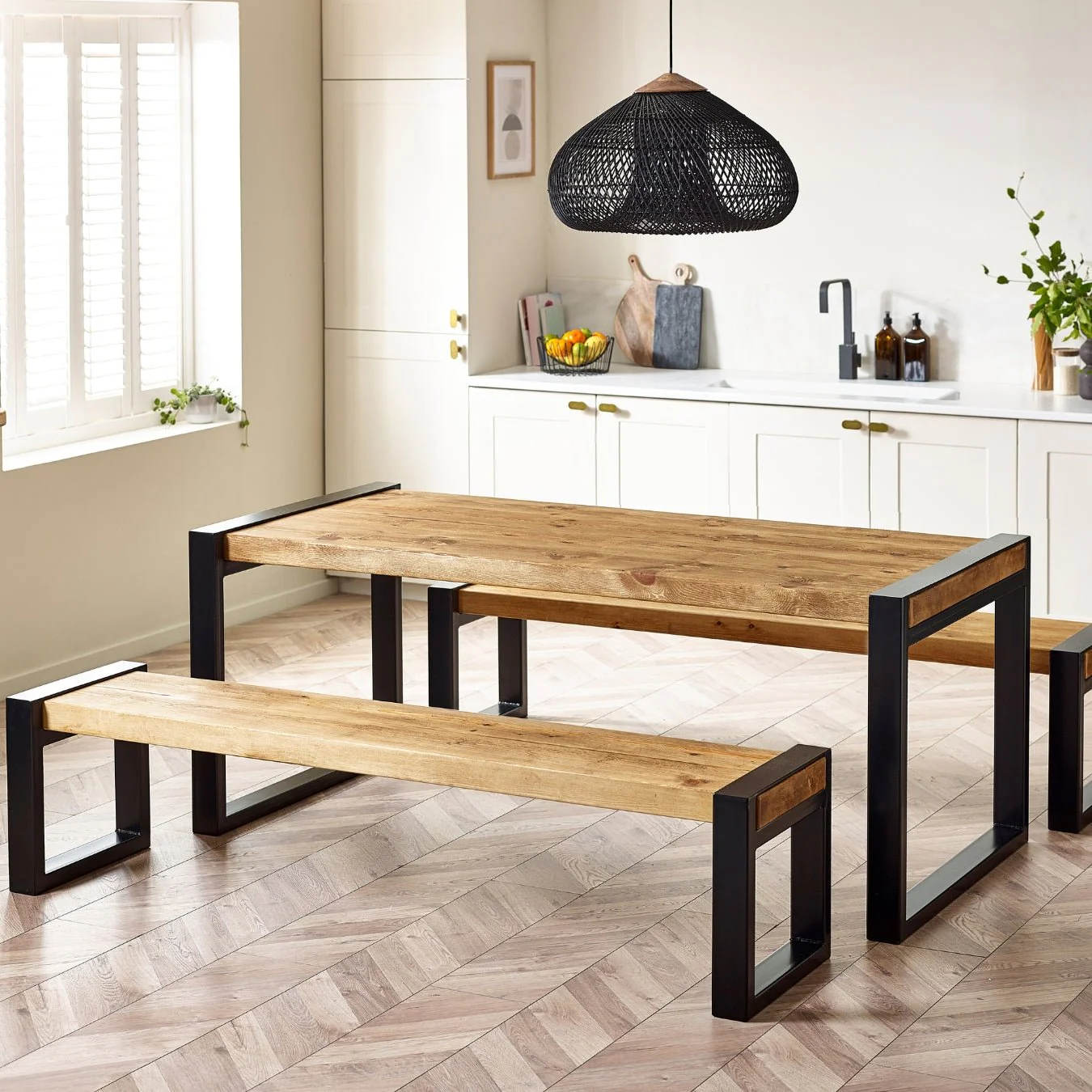 Urban Loft Rustic Dining table - Image 5