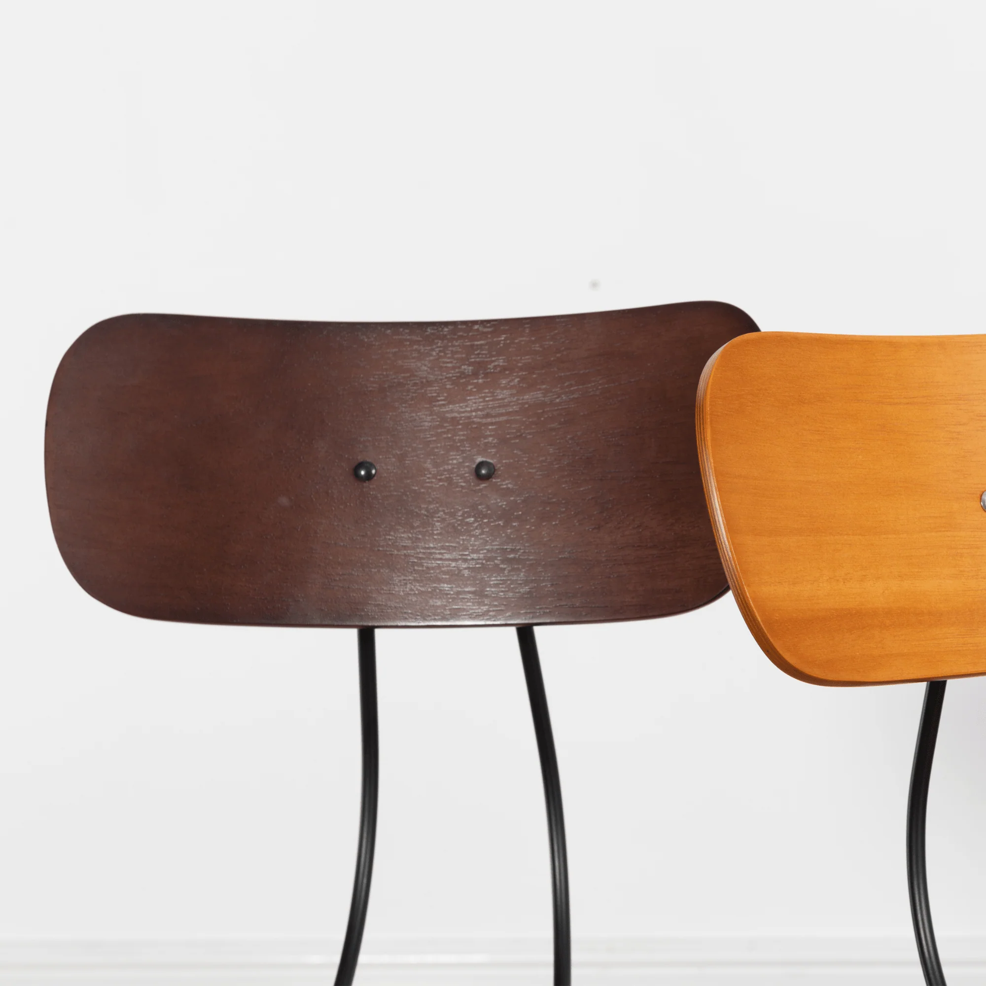 Vintage Industrial Swivel Office Chair - Light Oak - Image 5