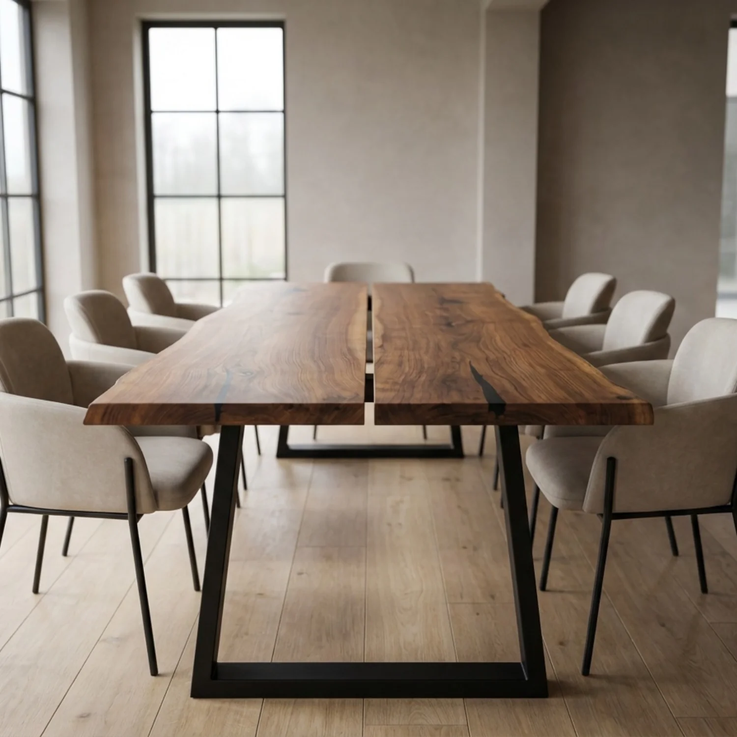 Live Edge Walnut Dining Table - 200 cm | 4423 - Image 10