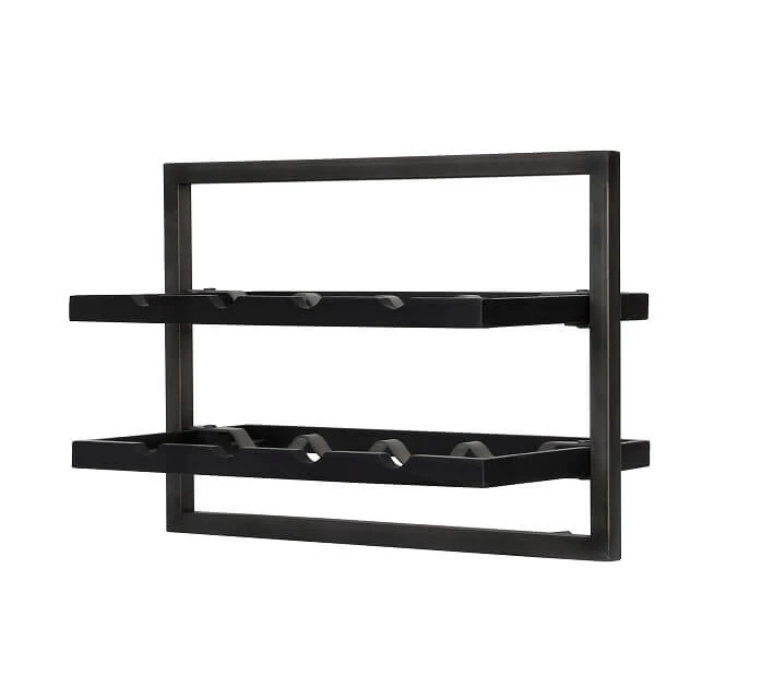 WINEMATE Burned Black Teak 8 Bottles - Style C - Image 7