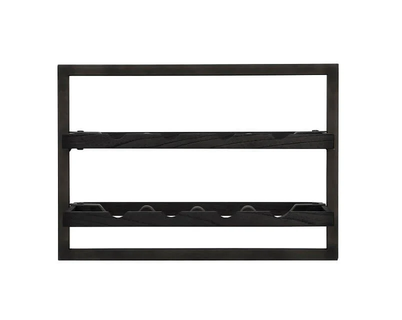 WINEMATE Burned Black Teak 8 Bottles - Style C - Image 8