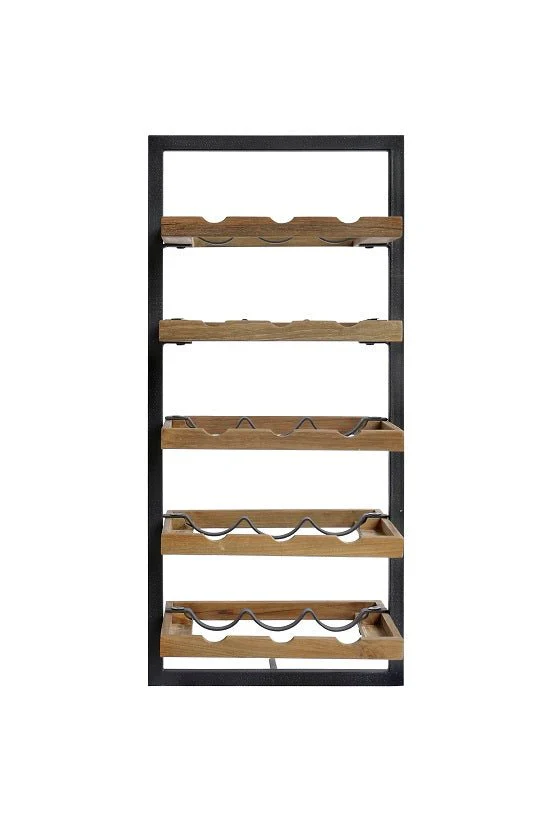 WINEMATE Smooth Teak 15 Bottles - Style E - Image 10