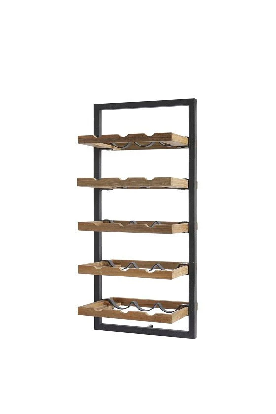 WINEMATE Smooth Teak 15 Bottles - Style E - Image 9