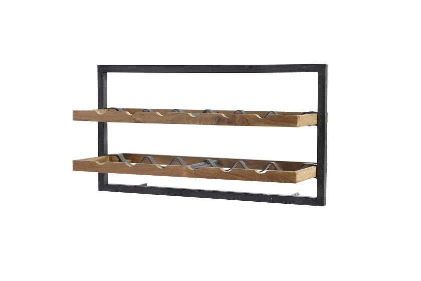 WINEMATE Smooth Teak 12 Bottles - Style A - Image 11