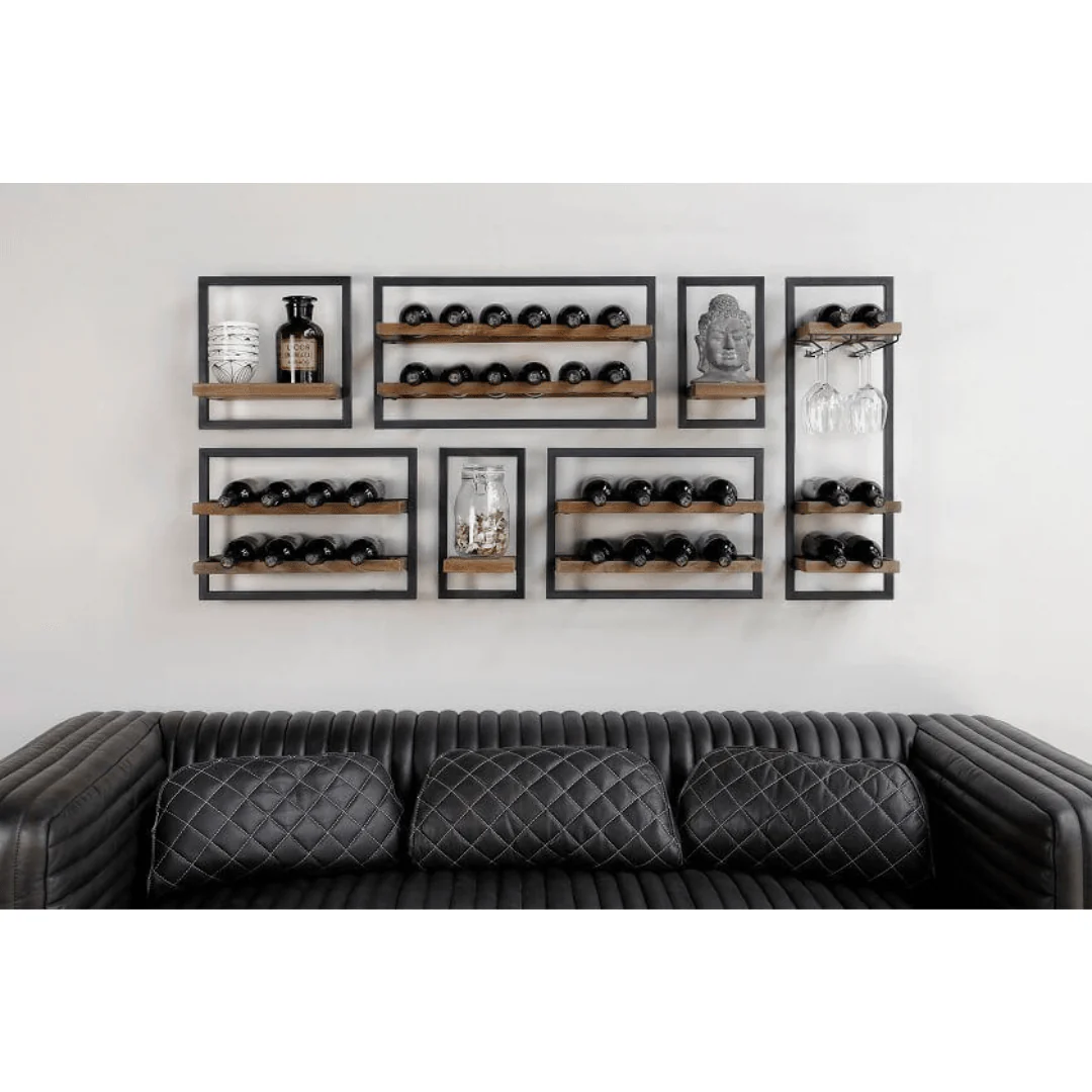 WINEMATE Smooth Teak 6 Bottles - Style B - Image 3