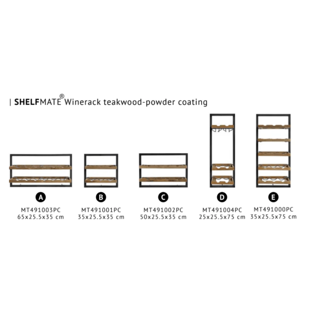 WINEMATE Smooth Teak 8 Bottles - Style C - Image 10