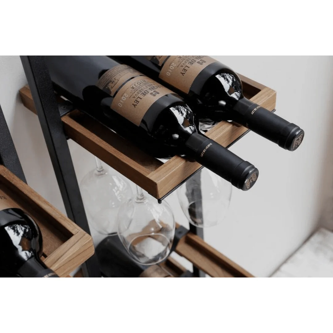 WINEMATE Smooth Teak 8 Bottles - Style C - Image 2